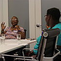 Focus group discusses benefits of the Learning Health Care Community.