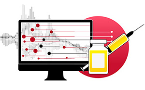 Graphic representing drug development